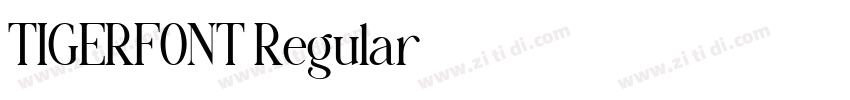 TIGERFONT Regular字体转换